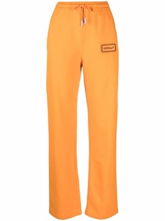 Off-White спортивные брюки с нашивкой-логотипом