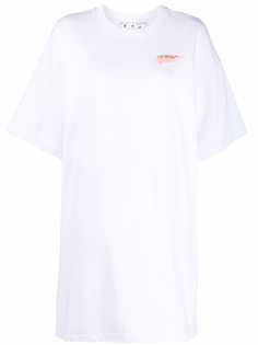 Off-White платье-футболка с логотипом Arrows
