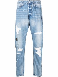 Evisu джинсы с прорезями
