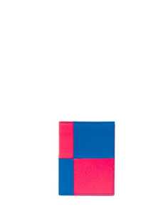 Comme Des Garçons Wallet Fluo Square leather cardholder