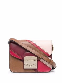Furla panelled leather cross-body bag