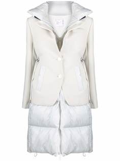 sacai многослойный пуховик