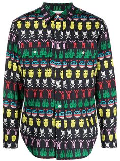 Walter Van Beirendonck рубашка с узором