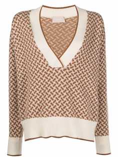 Drumohr Biscottino V-neck cashmere jumper