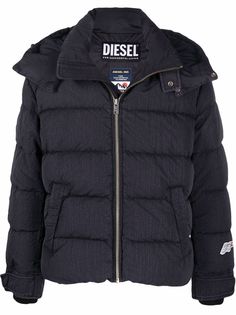 Diesel пуховик с капюшоном