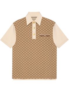 Gucci рубашка поло с логотипом GG