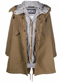 Diesel двусторонний пуховик оверсайз
