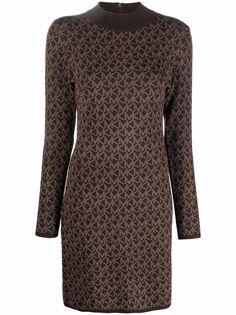 Michael Michael Kors monogram-print high neck jumper