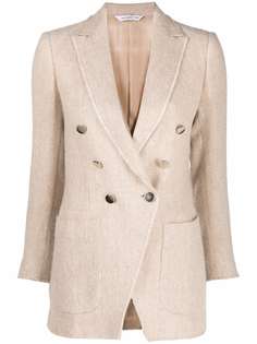 Tonello raw-edge double-breasted blazer