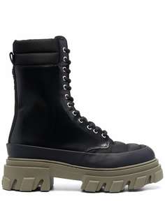 GANNI lace-up combat boots