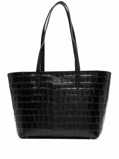 DKNY crocodile-embossed leather shoulder bag