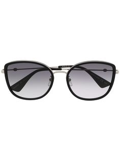 Gucci Eyewear солнцезащитные очки Bee в круглой оправе