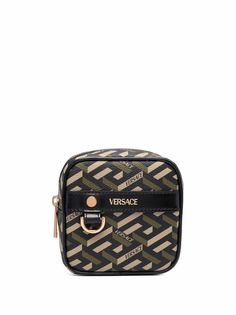 Versace кошелек для монет с логотипом Greca