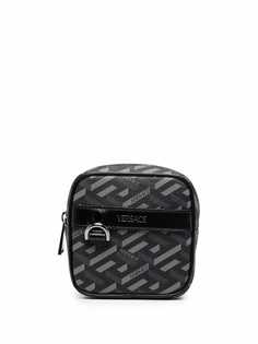 Versace кошелек на молнии с логотипом Greca