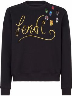 Fendi толстовка с вышитым логотипом