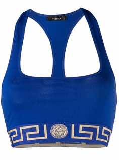 Versace топ-бра с узором Greca