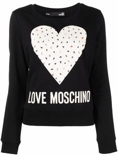 Love Moschino свитер с длинными рукавами и принтом