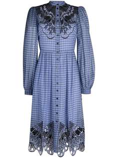 Temperley London платье-рубашка Mockingbird с вышивкой