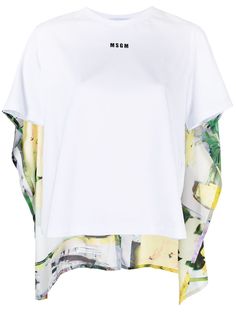MSGM футболка с принтом