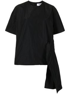 MSGM футболка асимметричного кроя