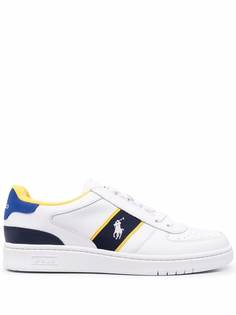 Polo Ralph Lauren Court logo-patch colour-block trainers