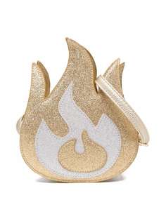 Molo flame-shape glitter shoulder bag