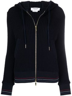 Thom Browne фактурное худи на молнии