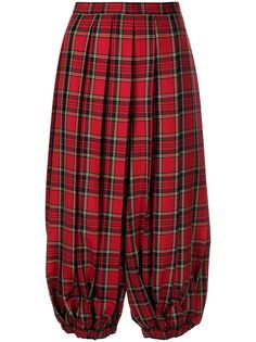 Comme Des Garçons Tricot укороченные брюки в клетку тартан