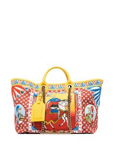 Dolce & Gabbana сумка-шопер Carrettoс из канваса с принтом