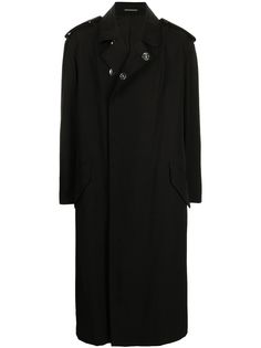 Yohji Yamamoto двубортный шерстяной тренч