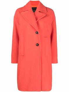 Pinko однобортное пальто из смесовой шерсти
