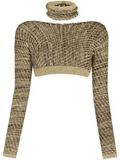 Isa Boulder укороченный джемпер Psychic с круглым вырезом