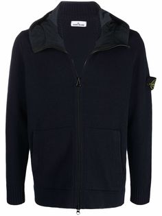 Stone Island джемпер с капюшоном и нашивкой-логотипом