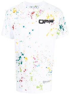 Off-White футболка Splatter из коллаборации с Marais