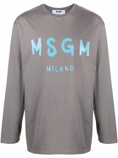 MSGM футболка с логотипом