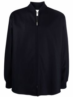 Jil Sander шерстяная куртка-рубашка на молнии
