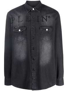 Philipp Plein джинсовая рубашка с логотипом
