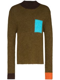 Jacquemus JACQ LA MAILLE MERANO CNTRST PKT KNT CRW
