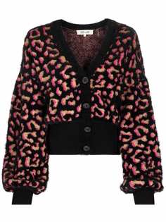DVF Diane von Furstenberg кардиган с леопардовым принтом