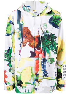 MSGM худи с абстрактным принтом