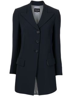 Giorgio Armani Pre-Owned шелковый блейзер
