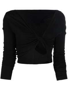 Rick Owens Lilies топ с длинными рукавами и драпировкой