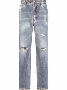 Dolce & Gabbana прямые джинсы с прорезями