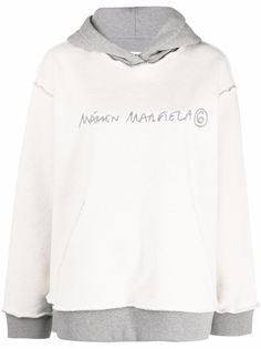 MM6 Maison Margiela двустороннее худи с логотипом