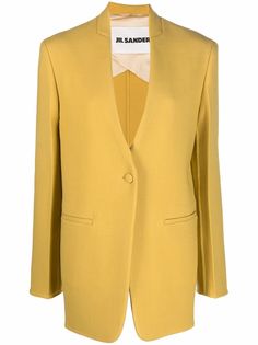 Jil Sander шерстяной блейзер