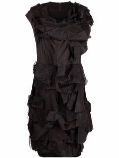 Comme Des Garçons платье миди с оборками