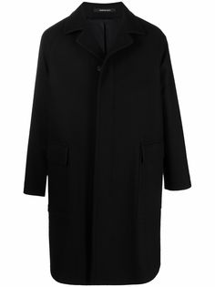 Tagliatore однобортное шерстяное пальто с заостренным воротником