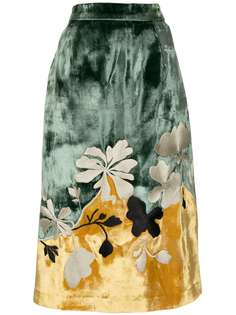 Biyan юбка миди с цветочным узором