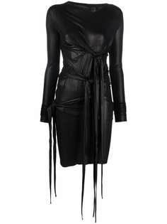 Rick Owens Lilies платье с длинными рукавами и завязками
