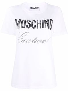 Moschino футболка с кристаллами